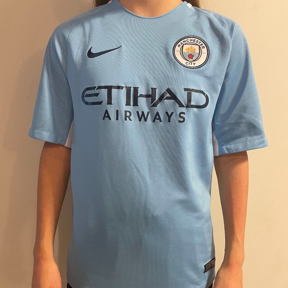 Manchester City Nike Soccer/Futbol Club Jersey - Dri-Fit size small!
